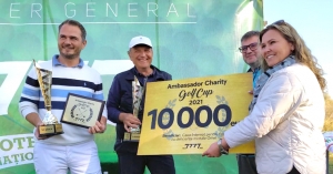 Golf în scopuri caritabile: 10 000 de euro au fost oferiți de 7777.md pentru copii cu nevoi speciale