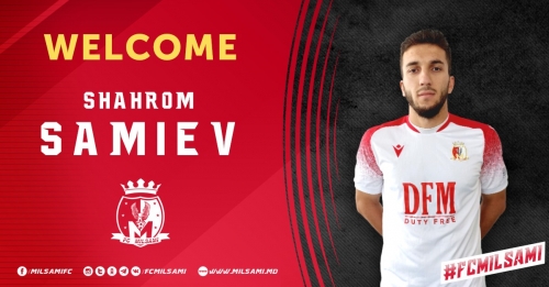 Shahrom Samiev s-a transferat la Milsami. În prima etapă el a jucat pentru Zimbru