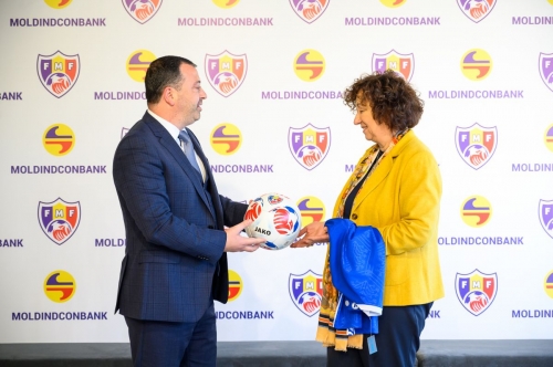 Moldindconbank a devenit partenerul FMF și al proiectului "Fotbal în Școli" (video)