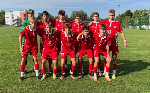 Echipa Națională U16 a Moldovei a fost învinsă într-un meci amical de Dacia Buiucani U17