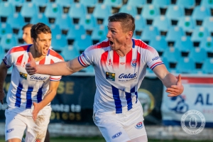 Vasile Jardan a marcat un gol pentru FC Oțelul într-un meci amical