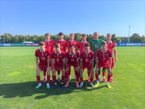 Naționala de juniori U18 a Moldovei a învins selecționata similară a României în al doilea meci amical