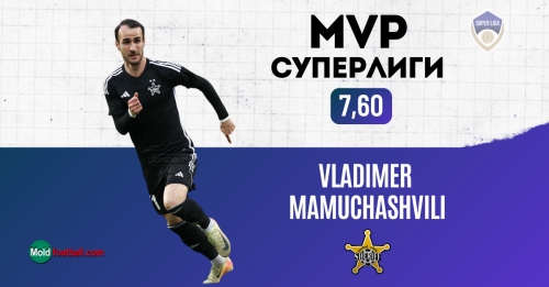 Vladimer Mamuchashvili este cel mai bun jucător din Super Liga conform clasamentului SofaScore
