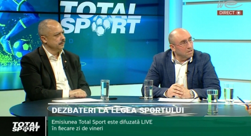 Despre schimbările în Legea sportului și sponsorizării la emisiunea Total Sport