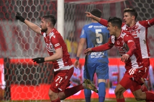Golul lui Cătălin Carp a adus victoria pentru Dinamo București în Liga 1 din România