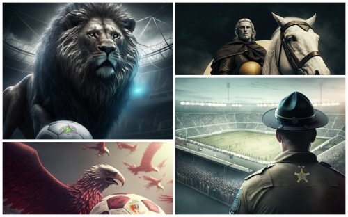 ⚽ Зубр с мячом, меткий лучник и строгий шериф: нейросеть нарисовала образы клубов из Суперлиги (фото)