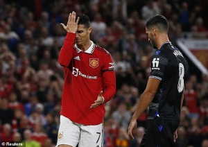 Cristiano Ronaldo a fost desemnat cel mai slab jucător din meciul Manchester United - Real Sociedad. Pînă la meciul cu Sheriff rămân 7 zile