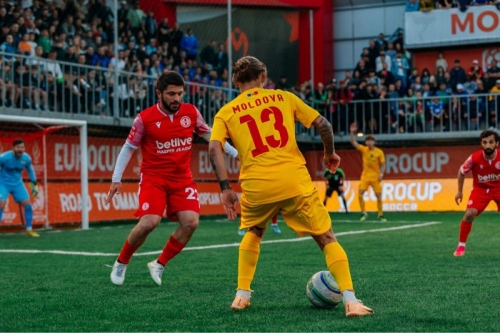 Молдова сыграла вничью с Грузией на Socca EuroCup и вышла в 1/8 финала турнира (видеообзор)