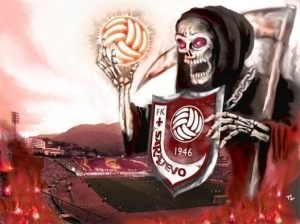 Cobra aruncată jucătorilor adverși, devastarea orașelor și bătăi pînă la sînge. Prin ce se fac cunoscuți fanii din Sarajevo