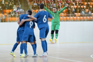 Naționala Moldovei de futsal a învins Grecia și a acces de pe primul loc în grupă în al doilea tur preliminar (rezumat video)