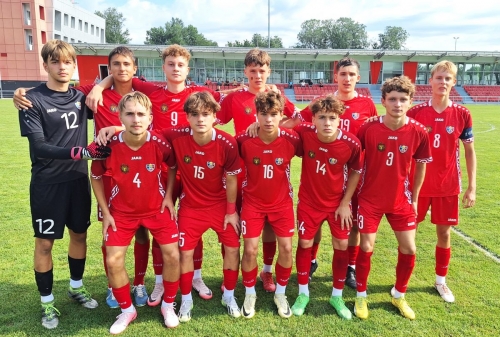 Naționala U17 a Moldovei a câștigat meciul amical cu selecționata U18